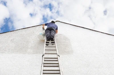 Peinture extérieure au Vieil-Évreux — façades et ravalement